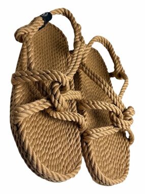 Nomadic State of Mind Rope Sandals Tan Vegan Boho Women’s Approx 7